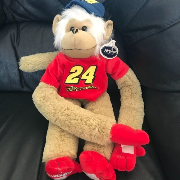Nascar Jeff Gordon 24 Monkey Plush Stuffed Animal Soft Toy - Picture 1 of 4